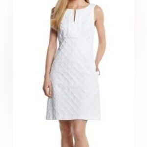 White House Black Market Sleeveless White Dress..size:4